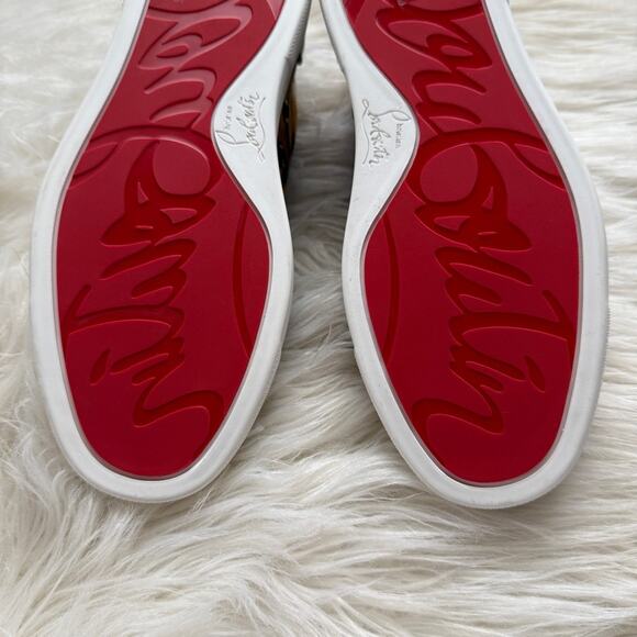 NWOT • Christian Louboutin VIEIRA Orlato Bengal Tiger Fabric Sneakers Size:34.5 - Picture 7 of 10